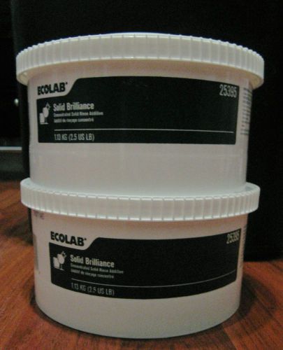 Ecolab solid brilliance *2 pack* 2.5 lb each item # 25395 free shipping! for sale