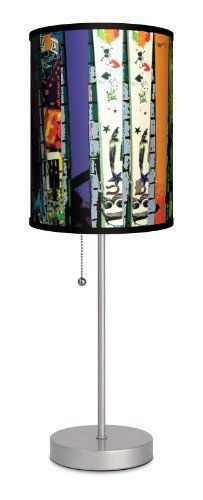 Sports - Skis Leaning Sport Silver Lamp