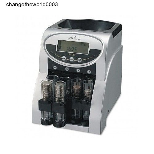 Digital Coin Sorter Automatic Electronic Change Wrapping Machine  Money Counter