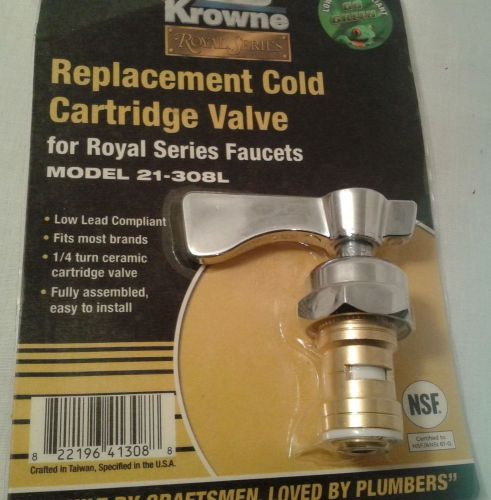 KROWNE METAL 21-308L ROYAL SERIES FAUCET COLD VALVE  LOW LEAD