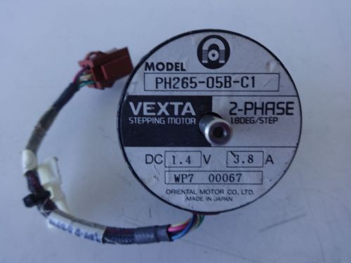 1  vexta ph265-05b-c1  stepper motor with dual ended 1/4&#034;shaft   amat 0090-09003 for sale