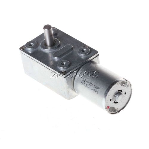 12V DC 6RPM Square Geared Gearhead DC Motor High Torque Output Heavy Duty