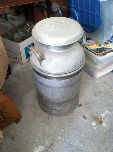 Vintage 1960s Stainless steel Milk can 10 gallons