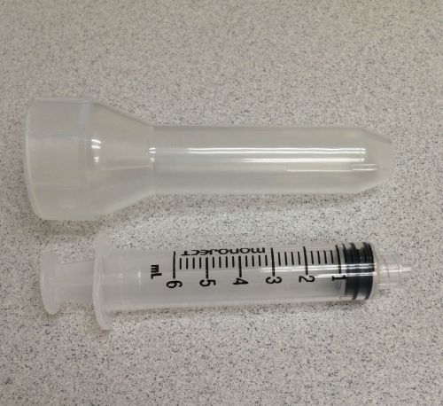 MONOJECT 10EA 6cc Luer Lock Tip Syringes 6ml Sterile Syringe Only No Needle