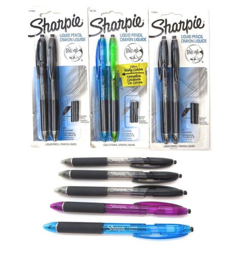 Lot of 11 sharpie liquid pencils 6 new &amp; 5 used 1770244 &amp; 1801865 for sale