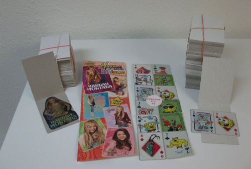 Vending stickers lot 200 Spongebob Squarepants prism Hannah Montana