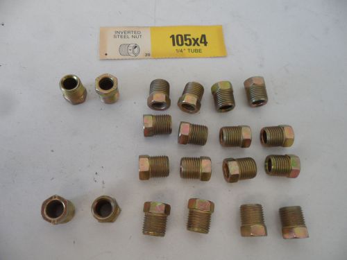 Inverted steel nut 1/4&#034; od tube 105x4 lot of 20 for sale