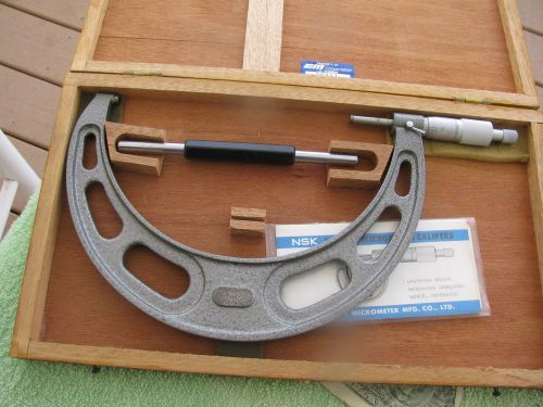 Nsk japan micrometer 6-7&#034; carbide .0001  machinist toolmaker tool tools for sale