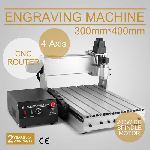 4 axis cnc router engraver engraving durable safe cutter aluminum alloy great for sale