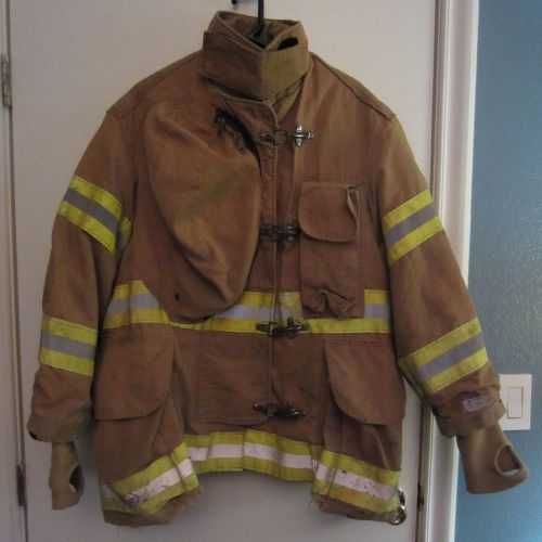 Turn out bunker gear fire fighter jacket 44 x 32r body guard lion apparel for sale