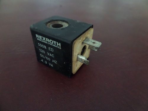 Rexroth, 100% ED 120VAC 50/60Hz 4.3VA, Solenoid Valve Coil