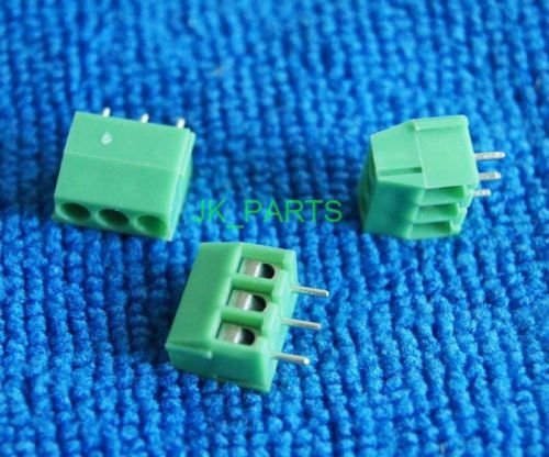 10pcs 3.5mm pitch 3 pin 3 way straight pin pcb screw terminal blocks connector for sale