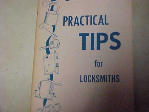 Practical tips for locksmith, safeman, handy man etc for sale