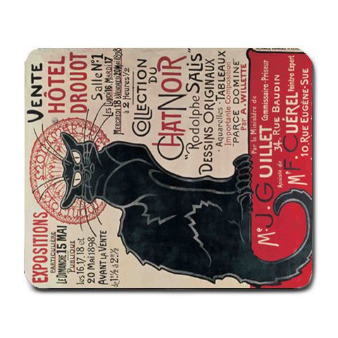 Pile Steinlen Chat Noi Mousepad Mouse Pad