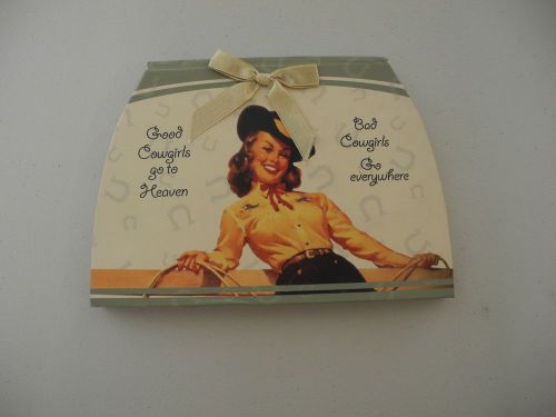 Vintage Cowgirl Memo Pad