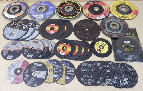 Cut-off grinding sanding wheels mixed lot forney kt mibro brilliant 3&#034; to 4 1/2&#034; for sale