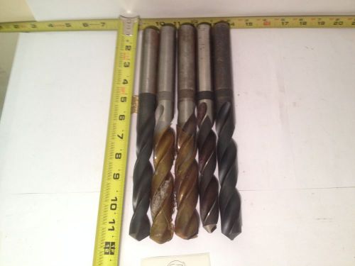 5 pcs. straight shank long drill bits 15/16&#034;, 63/64&#034; new! for sale
