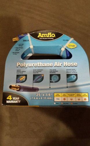 Amflo 12-25e 300 psi  polyurethane air hose 1/4&#034;x25&#039; with 1/4 mnpt swivel for sale