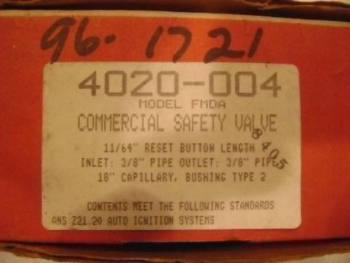 Robertshaw 4020-004  Commercial Safety Valve