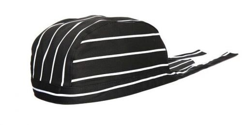 The Printing Ribbon Hat Fashion Multicolor Baotou Chef&#039;s Black Hat Turban