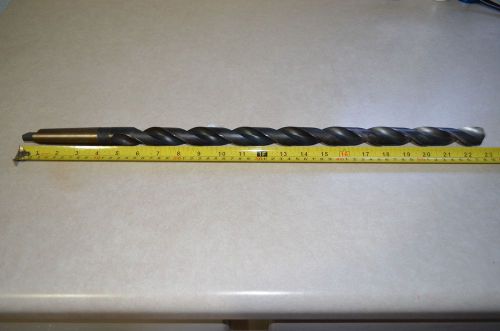 Morse Taper Shank Drill Bit 31/32 Extra Long 23 inches Long USED Cle-forge HS