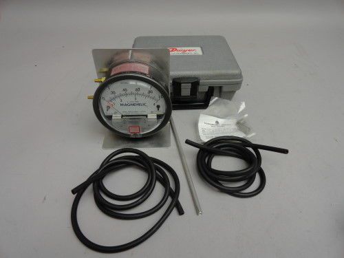 Dwyer 2001av magnehelic 0-1.0&#034; w.c. differential pressure gauge portable kit for sale