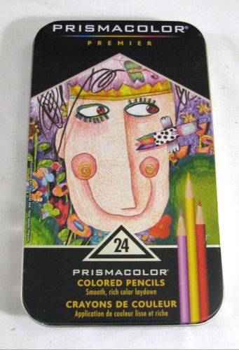 Prismacolor Premier Colored Pencil Set 24/Tin-W/One