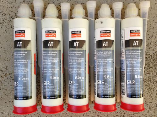 Simpson Strong-Tie AT Acrylic-Tie Fast Cure Anchoring Adhesive 9.6oz, Lot of 5
