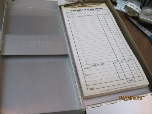MATERRIAL and LABOR Record sheets # 907 portable desk ( NEBS FORM 230 )
