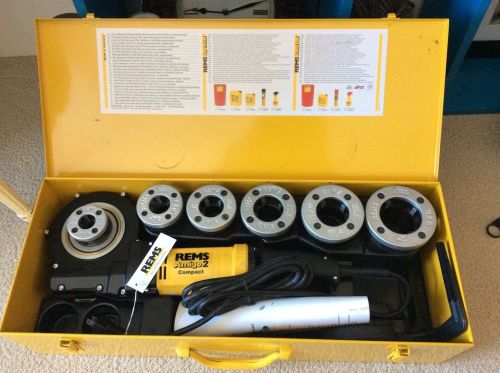 New rems amigo 2 - compact - full set 1/2&#034; up to 2&#034; pipe threader german made for sale