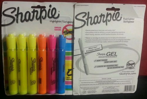Sharpie Accent Accent Tank Style Highlighter Chisel Tip Assorted Colors - 6 ct