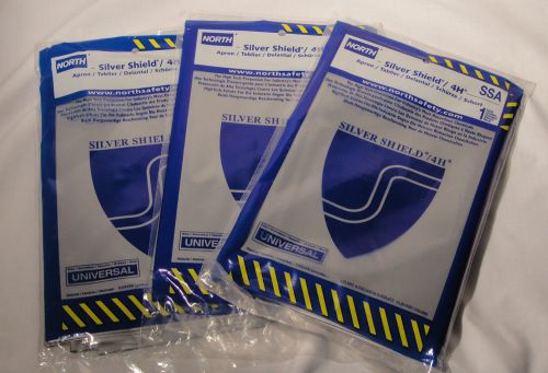 NIP Lot of 3 North Silver Shield Lab Chemical Protective Apron SSA Universal