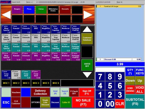 Epos4u pos software for takeways,pizza,kebab,fish&#039;n&#039;chips,delivery &amp; collection for sale