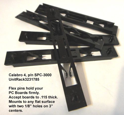 PC Board edge guides UNITRACK SPC3000 hold PCB secure in rack slots (8) pieces