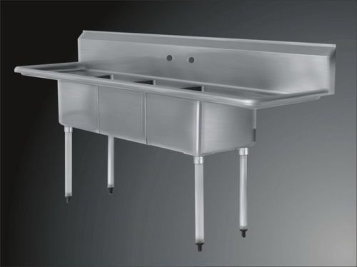 Sell now Commercial Stainless Steel 3 compartment sink Bowl Size: 11 x 11 x 15