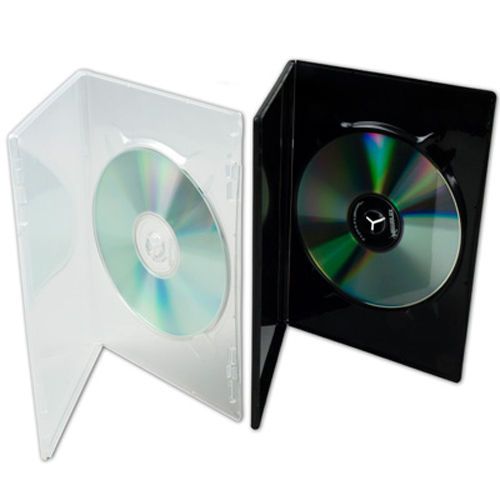 Thinpak (tm) single black dvd case 7.522&#034; x 5.342&#034; x .28&#034; for sale