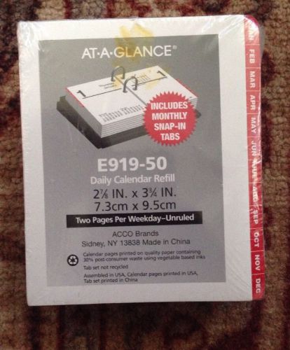 At-A-Glance 2015 Compact Daily Desk Calendar Refill - E91950