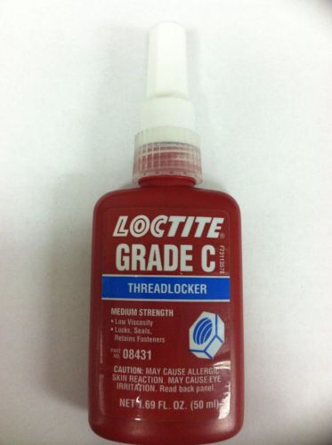 LOCTITE 08431, Medium Strength Threadlocker, Grade C, 50Ml