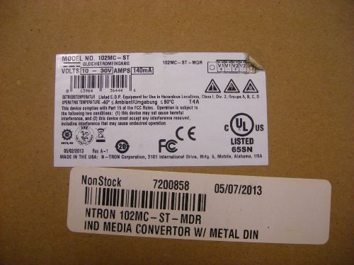 N-Tron - 02MC-ST-MDR IND MEDIA CONVERTOR W/ METAL DIN RAIL MOUNT
