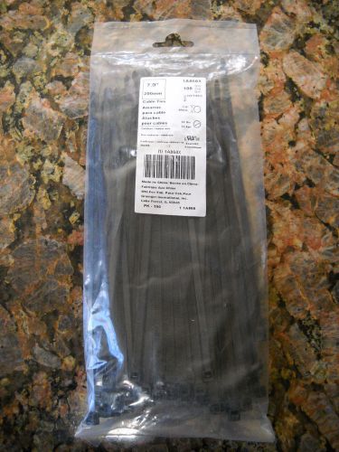 Cable ties ty wraps 7.9 in black bag of 100 for sale