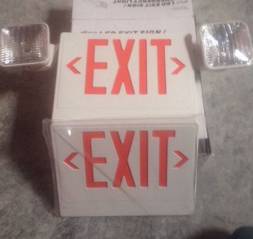 Brand new tcp 20784 led emergency exit sign - red for sale