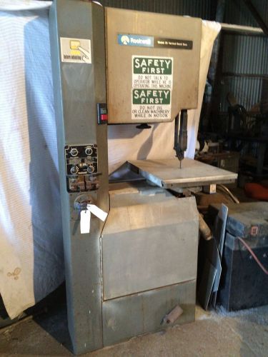 Rockwell 20&#034; Vetical Band saw