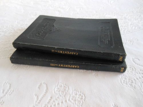 Two Vintage 1930&#039;s William Lowndes, Ph. B Carpentry II &amp; III Manuals