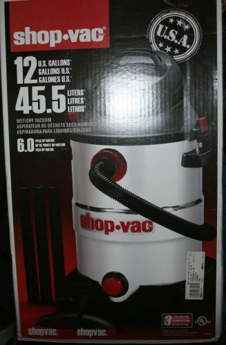 12 Gallon Wet/Dry  Shop Vac! STAINLESS STEEL TANK!