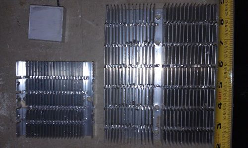 5gg16 set of 3 aluminum heat sinks, 2#2 of metal total, 160x128x33mm 700g, etal for sale