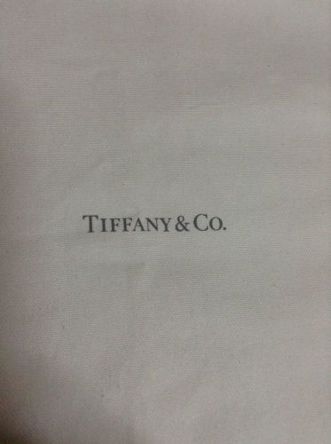 Tiffany &amp; Co. Cotton Storage Drawstring Dust Bag 15.5&#034; X 19&#034; 100% Authentic