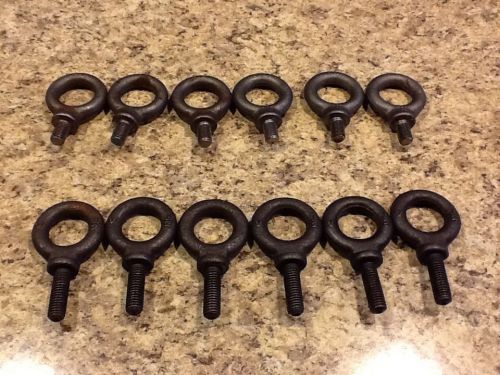 Lot of 12 Eyebolts with Shoulder M12 E-5, M12 D-1, V 1/2