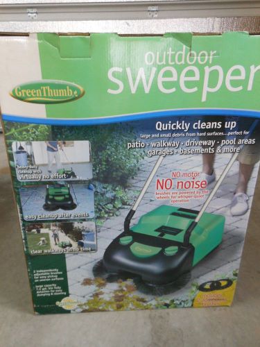 New Green Thumb Outdoor Push Sweeper