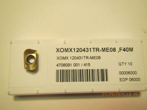 Seco carbide milling inserts xomx120431tr-me08 f40m qty 20- free shipping for sale