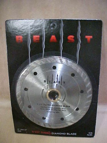 &#034;beast&#034; 4-1/2&#034; turbo diamond saw blade,10-pack, wet/dry for sale